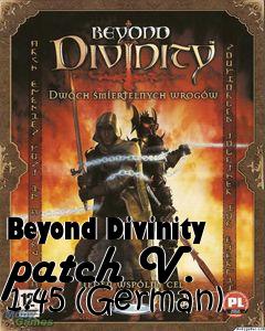 Box art for Beyond Divinity patch V. 1.45 (German)