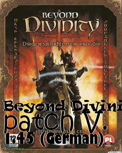 Box art for Beyond Divinity patch V. 1.45 (German)