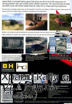 Box art for Xpand Rally v1.1 Patch (Slovakian)