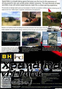 Box art for Xpand Rally v1.1 Patch (Slovakian)