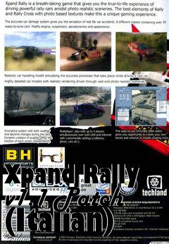 Box art for Xpand Rally v1.1 Patch (Italian)