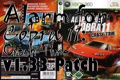 Box art for Alarm for Cobra 11: Crash Time v1.33 Patch