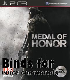 Box art for Binds for voice commands