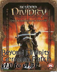 Box art for Beyond Divinity German Patch v1.0 to v1.31