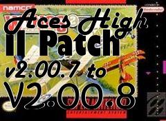 Box art for Aces High II Patch v2.00.7 to v2.00.8