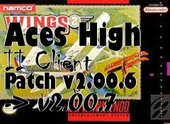 Box art for Aces High II Client Patch v2.00.6 -> v2.00.7