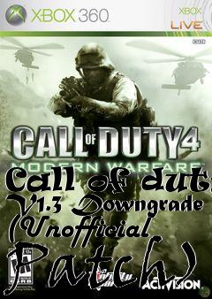 Box art for Call of duty V1.3 Downgrade (Unofficial Patch)