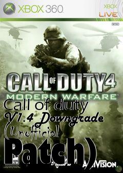 Box art for Call of duty V1.4 Downgrade (Unofficial Patch)
