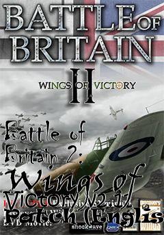 Box art for Battle of Britain 2: Wings of Victory v2.11 Patch (English)