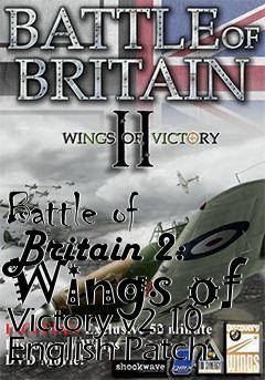 Box art for Battle of Britain 2: Wings of Victory v2.10 English Patch