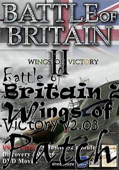 Box art for Battle of Britain 2: Wings of Victory v2.03 Patch