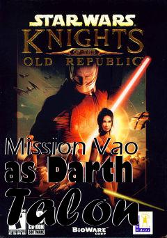 Box art for Mission Vao as Darth Talon