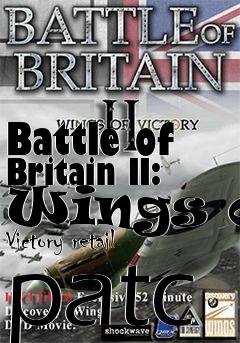 Box art for Battle of Britain II: Wings of Victory retail patc