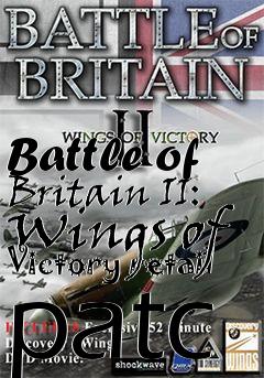 Box art for Battle of Britain II: Wings of Victory retail patc