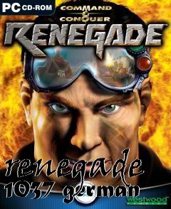 Box art for renegade 1037 german