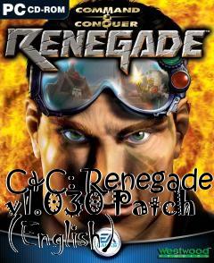 Box art for C&C: Renegade v1.030 Patch (English)