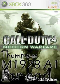 Box art for Thompsom M1928 A1 for cod