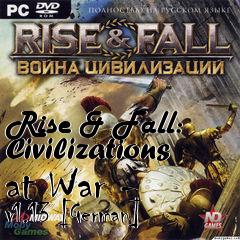 Box art for Rise & Fall: Civilizations at War - v1.13 [German]