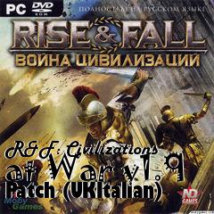 Box art for R&F: Civilizations at War v1.9 Patch (UKItalian)