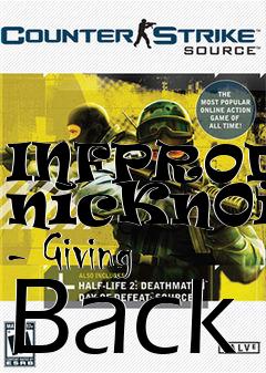 Box art for INFPROD - nicKn0iT - Giving Back