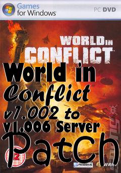 Box art for World in Conflict v1.002 to v1.006 Server Patch