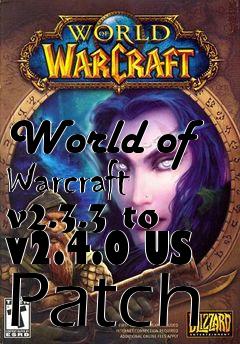 Box art for World of Warcraft v2.3.3 to v2.4.0 US Patch