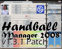Box art for Handball Manager 2008 v1.3.1 Patch