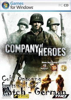 Box art for CoH: Opposing Fronts v2.1.0.2 Patch - German