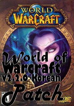 Box art for World of Warcraft v2.2.0 Korean Patch