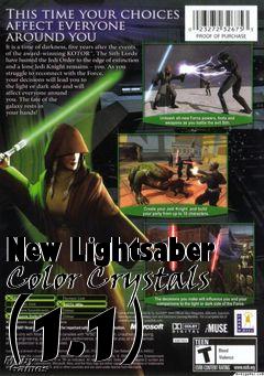 Box art for New Lightsaber Color Crystals (1.1)