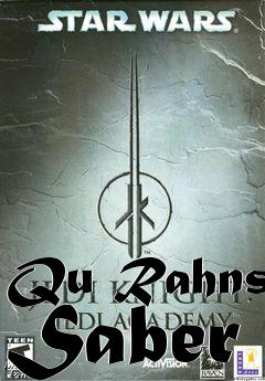 Box art for Qu Rahns Saber