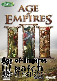 Box art for Age of Empires III patch 1.12 (English)