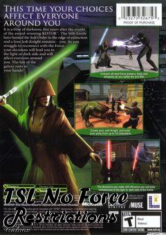 Box art for TSL No Force Restrictions