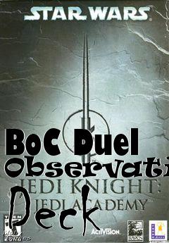 Box art for BoC Duel Observation Deck