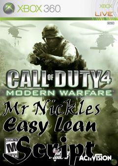 Box art for Mr Nickles Easy Lean Script