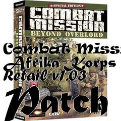 Box art for Combat Mission: Afrika Korps Retail v1.03 Patch