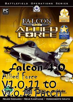 Box art for Falcon 4.0 Allied Force v1.0.11 to v1.0.12 Patch