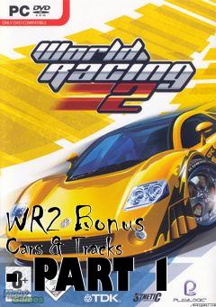 Box art for WR2 Bonus Cars & Tracks - PART 1