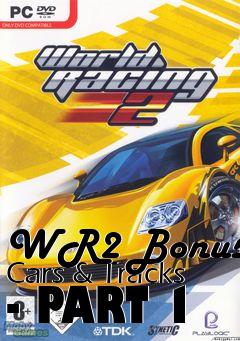 Box art for WR2 Bonus Cars & Tracks - PART 1