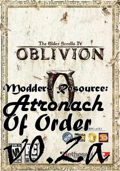 Box art for Modders Resource: Atronach Of Order v0.2a