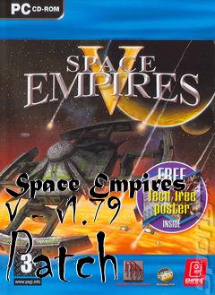 Box art for Space Empires V - v1.79 Patch
