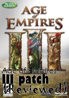 Box art for Age of Empires III patch (Reviewed)