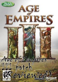 Box art for Age of Empires III patch (Reviewed)