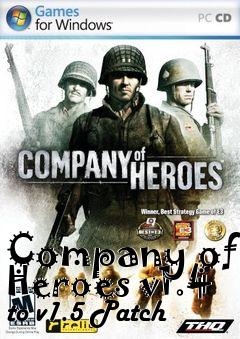 Box art for Company of Heroes v1.4 to v1.5 Patch