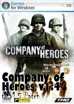 Box art for Company of Heroes v1.4 to v1.5 Patch