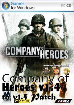 Box art for Company of Heroes v1.4 to v1.5 Patch