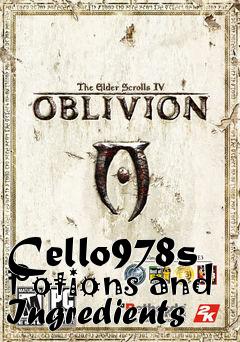 Box art for Cello978s Potions and Ingredients