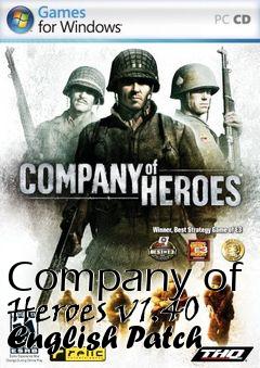 Box art for Company of Heroes v1.40 English Patch