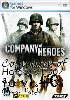 Box art for Company of Heroes v1.30 to v1.40 German Patch