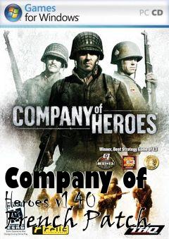 Box art for Company of Heroes v1.40 French Patch